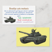 戦車漫画イラストレーション 名刺 (正面/裏面)