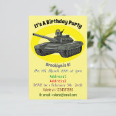 戦車漫画イラストレーション 招待状 (スタンド正面)