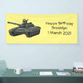 戦車漫画イラストレーション 横断幕 (トレードショー)