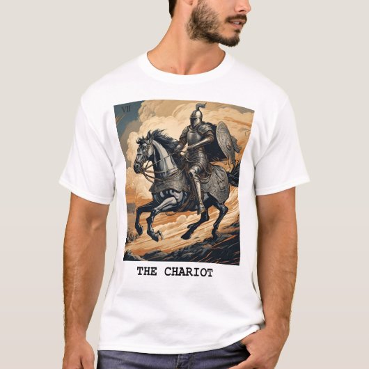 戦車 – タロットカード Tシャツ (正面)