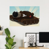 戦車 ポスター (ホームオフィス)