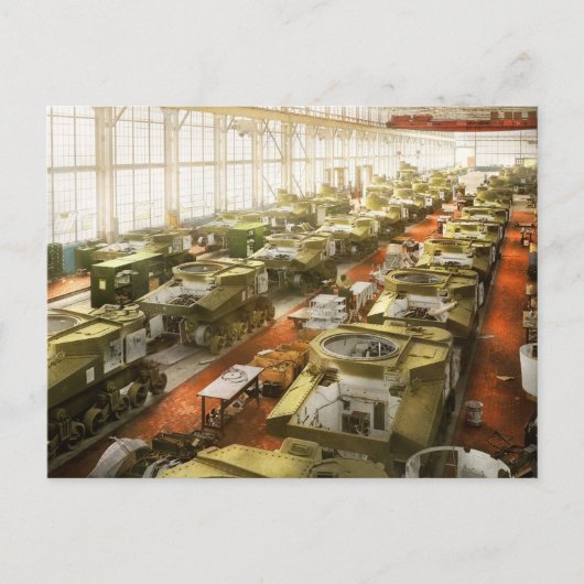 戦車 - 工場 - 思い出の戦車 1941 ポストカード (正面)