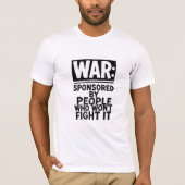 戦闘には参加しない人々が後援する戦争 Tシャツ (正面)
