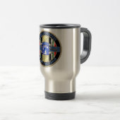 戦闘の歩兵OIF XVIII第18 Airborne Corp トラベルマグ (正面右)