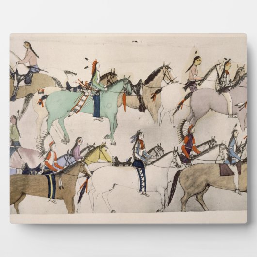 戦闘の終了(インク紙) フォトプラーク (正面)