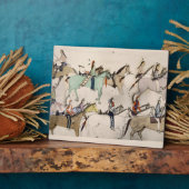 戦闘の終了(インク紙) フォトプラーク (側面)