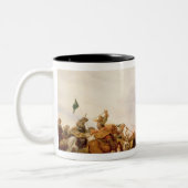 戦闘シーン1653年 ツートーンマグカップ (左)