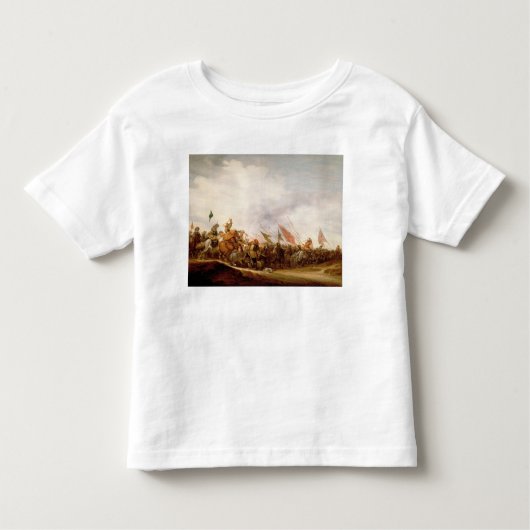 戦闘シーン1653年 トドラーTシャツ (正面)