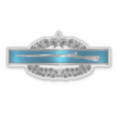 戦闘スター付き歩兵バッジ シール (正面)