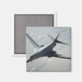 戦闘パトロール中の米空軍B-1Bランサー マグネット (正面/裏面)