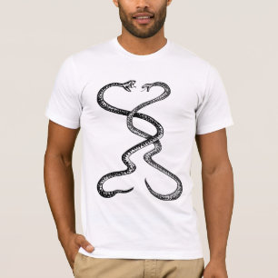 戦闘中の蛇 Tシャツ