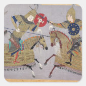 戦闘中の騎馬二名 スクエアシール (正面)