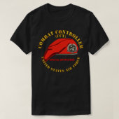戦闘制御チームバッジ付きレッドベレーSOF USAF X Tシャツ (デザイン正面)