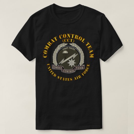 戦闘制御チームバッジUSAF X Tシャツ (デザイン正面)