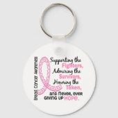 戦闘員の生存者が4人の乳がんにかかった キーホルダー (正面)