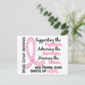 戦闘員の生存者が4人の乳がんにかかった ポストカード (スタンド正面)