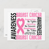 戦闘員の生存者が6人の乳がんにかかった ポストカード (正面/裏面)