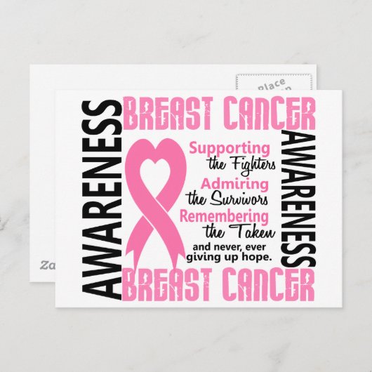 戦闘員の生存者が6人の乳がんにかかった ポストカード (正面/裏面)