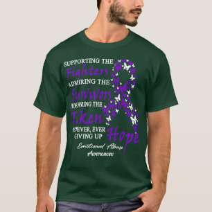 戦闘員を支援する感情的虐待認識度 Tシャツ