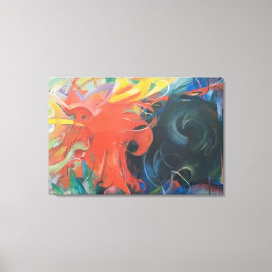 戦闘型枠（1914年）by Franz Marc キャンバスプリント (正面)