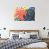 戦闘型枠（1914年）by Franz Marc キャンバスプリント (インサイチュ (寝室))