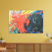 戦闘型枠（1914年）by Franz Marc キャンバスプリント (インサイチュ (リビング))