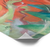 戦闘型枠（1914年）by Franz Marc ポスター (角)