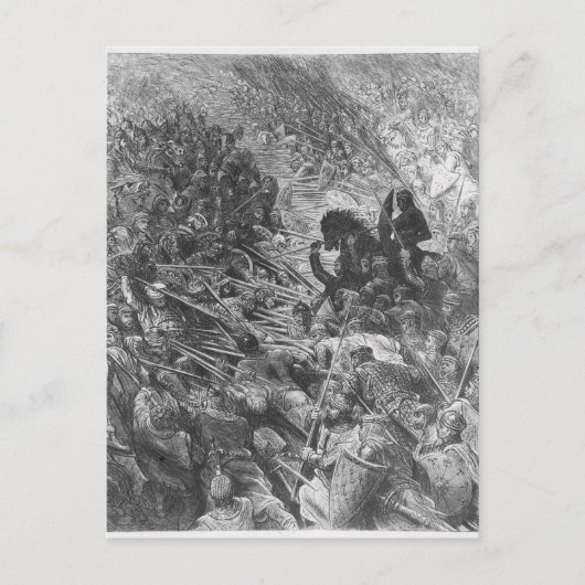 戦闘場面「オーランド・フリオソ」イラストレーション ポストカード (正面)