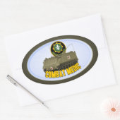 戦闘媒体 楕円形シール (封筒)