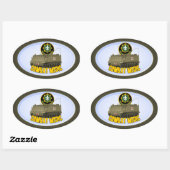 戦闘媒体 楕円形シール (シート)