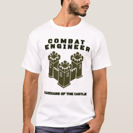戦闘工兵の城の守護者Tシャツ Tシャツ