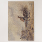 戦闘後の負傷した兵士(戦場) ジグソーパズル (縦)