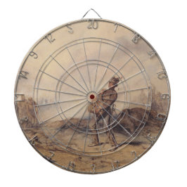 戦闘後の負傷した兵士（戦場） ダーツボード