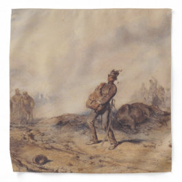 戦闘後の負傷した兵士（戦場） バンダナ