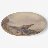 戦闘後の負傷した兵士（戦場） ペーパープレート (アングル)