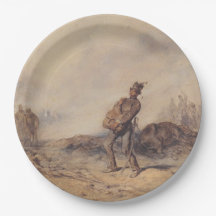 戦闘後の負傷した兵士（戦場）