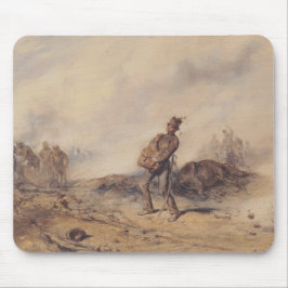 戦闘後の負傷した兵士（戦場） マウスパッド