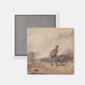 戦闘後の負傷した兵士（戦場） マグネット (正面/裏面)