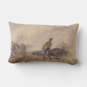 戦闘後の負傷した兵士（戦場） ランバークッション (裏面)