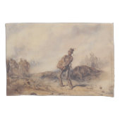 戦闘後の負傷した兵士(戦場) 枕カバー (正面左)