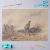 戦闘後の負傷した兵士（戦場） 薄葉紙 (クラフト)