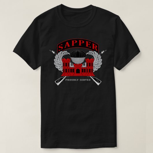 戦闘技術者サッパー Tシャツ (デザイン正面)