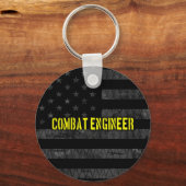 戦闘技術者降圧アメリカ国旗 キーホルダー (正面)