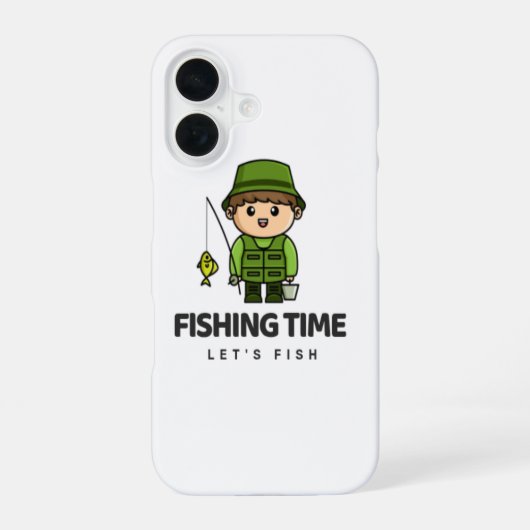 戦闘時間 – Let's Fish iPhone Case 16ケース (裏面)