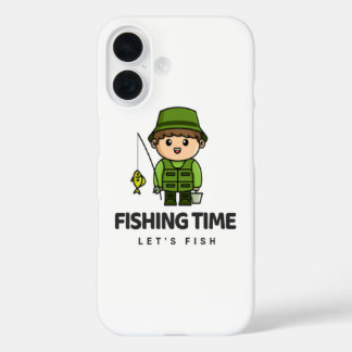 戦闘時間 – Let's Fish iPhone Case iPhone 16ケース