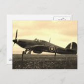 戦闘機が離陸に駆け付ける ポストカード (正面/裏面)