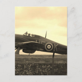 戦闘機が離陸に駆け付ける ポストカード