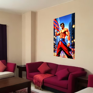 戦闘機としてのエイブラハム・リンカーン   AIアートポスター ポスター