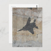 戦闘機のデザイン ポストカード (正面/裏面)