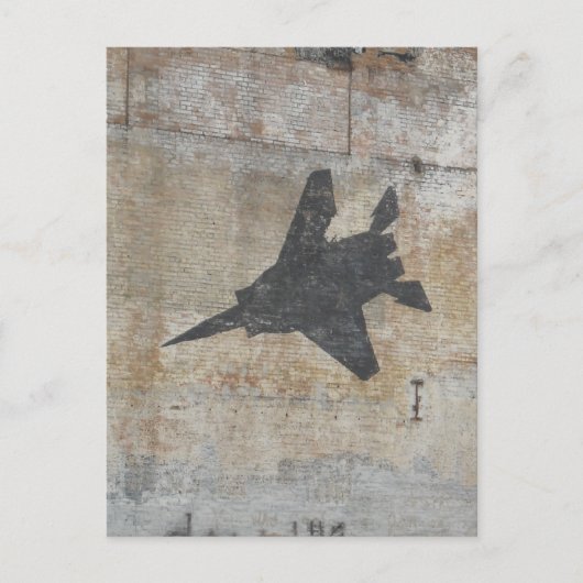 戦闘機のデザイン ポストカード (正面)